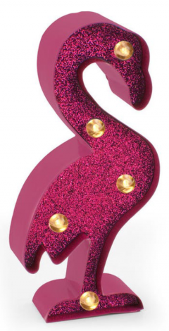 Lampa - Mini - Flamingo with Glitter