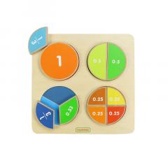 Puzzle din lemn - Fractii