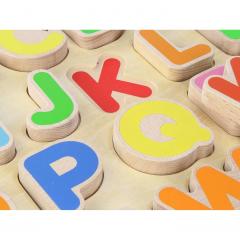 Puzzle din lemn - Alfabet - Litere mari