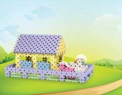 Set de constructie - Grajdul cailor, 459 piese