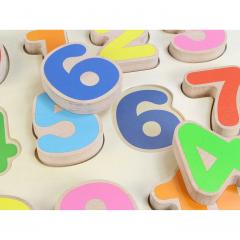 Puzzle din lemn - Numerele de la 0 la 10