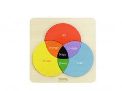 Puzzle din lemn - Amestecul culorilor
