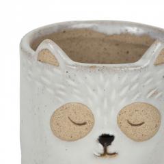 Ghiveci - Flower Pot Bear Cub Nature Grey D11XH11 Stoneware