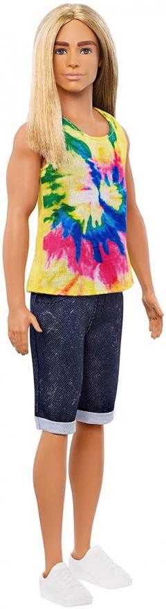 Papusa Barbie Fashionistas - Ken cu maieu multicolor