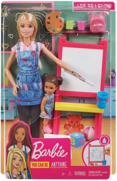 Set de joaca - Barbie Profesoara de pictura, cu accesorii
