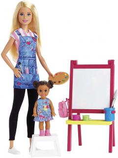 Set de joaca - Barbie Profesoara de pictura, cu accesorii
