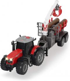 Jucarie - Tractor Cu Remorca Massey Ferguson 