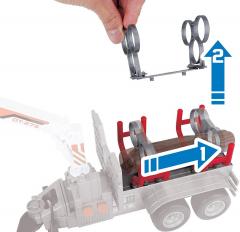 Jucarie - Tractor Cu Remorca Massey Ferguson 