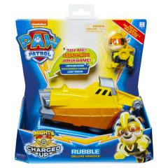 Masina - Paw Patrol Charged Up: Rubble Deluxe Vehicle