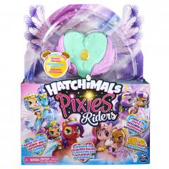 Figurina - Hatchimals Pixies Riders, papusica cu caprioara