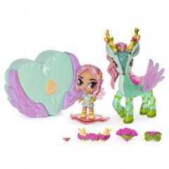 Figurina - Hatchimals Pixies Riders, papusica cu caprioara