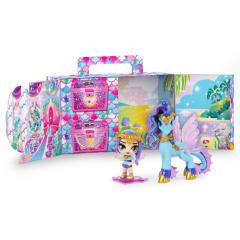 Figurina - Hatchimals Pixies Riders, papusica cu unicorn albastru