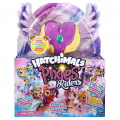 Figurina - Hatchimals Pixies Riders, papusica cu lebada
