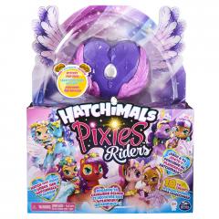 Figurina - Hatchimals Pixies Riders, papusica cu calut de mare