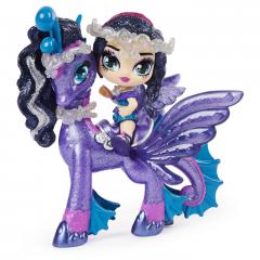 Figurina - Hatchimals Pixies Riders, papusica cu calut de mare