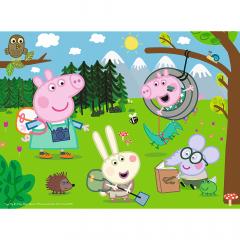 Puzzle 30 piese - Peppa Pig in drumetie