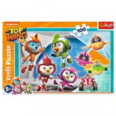 Puzzle 100 de piese - Echipa Top Wing