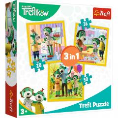 Puzzle 3 in 1 - Distractie in familia Trefiliki