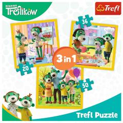 Puzzle 3 in 1 - Distractie in familia Trefiliki