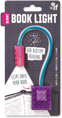 Lampa pentru citit - Blocky Book Light - Purple