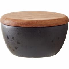 Bol din ceramica - Negru / Verde