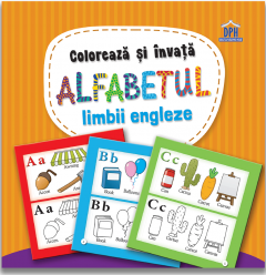 Coloreaza si invata alfabetul limbii engleze