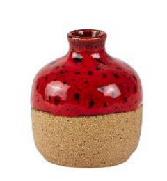 Vaza din ceramica - Rosie - Mica