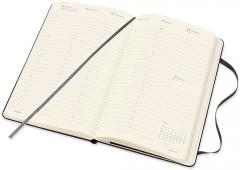 Agenda 2022 - 12-Month Pro Weekly Vertical Planner - Large, Hard Cover - Black 
