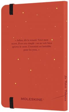 Agenda 2022 - 12-Month Weekly Planner - Pocket, Hard Cover - Le Petit Prince - Fox - Coral Orange