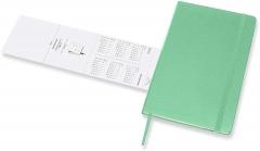 Agenda 2021-2022 - 18-Month Weekly Planner - Large, Hard Cover - Ice Green