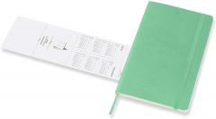 Agenda 2021-2022 - 18-Month Weekly Planner - Large, Soft Cover - Ice Green