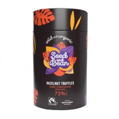 Trufe ciocolata neagra cu alune de padure - Seed & Bean Hazelnut Truffles