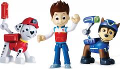 Set 3 figurine - Paw Patrol - Ryder, Spy Chase, Rescue Marshall