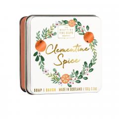 Sapun in cutie metalica -  Clementine Spice, 100 g