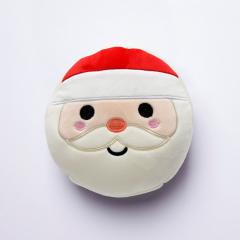 Relaxeazzz Christmas Santa Round Travel Pillow & Eye Mask