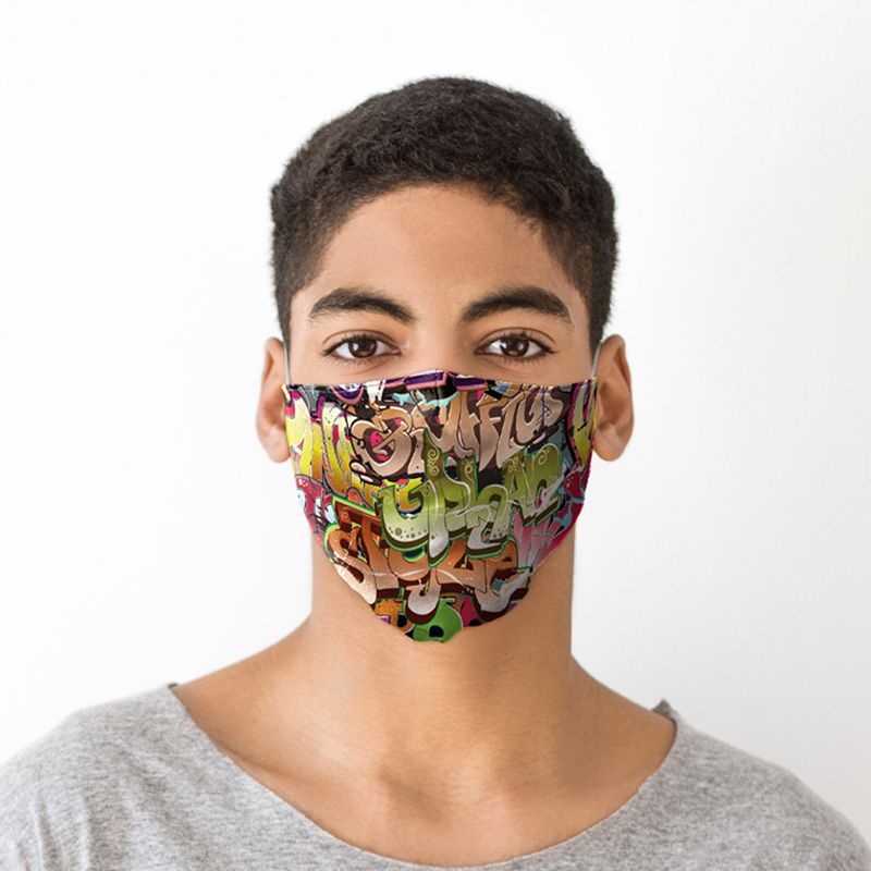 Ward Buzz baseball Masca de protectie faciala - Street Graffiti Face Covering, large - Puckator