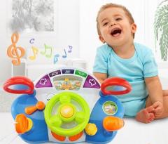 Consola Bebe Bord Masina Cu Volan Muzical Si Cu Multe Functiuni