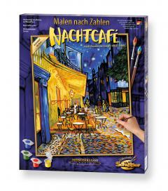 Kit pictura cu numere - Nocturnal Cafe, 40x50 cm