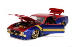 Masinuta Metalica Captain Marvel 1973 Ford Mustang Mach 1 Scara 1 La 24
