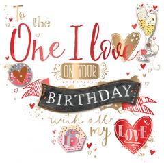 Felicitare - Happy Birthday - The One I Love