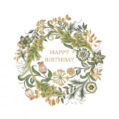 Felicitare - William Morris - Happy Birthday