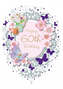 Felicitare - 60th Birthday - Bijou