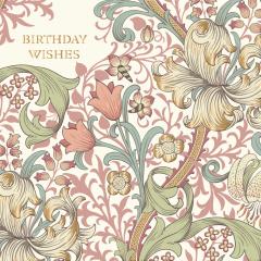 Felicitare - William Morris - Birthday Wishes