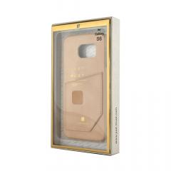 Just Must Carcasa Chic Samsung Galaxy S6 G920 Beige (cu buzunar)