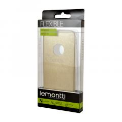 Lemontti Husa Silicon Hybrid iPhone 6/6S Auriu (ultraslim)