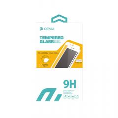 Devia Folie Sticla cu Silicon 3D Edge iPhone 6/6S Black (9H, 0.26mm, contine si folie spate)