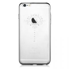 Devia Husa Silicon Iris iPhone 6 Plus Silver (Cristale Swarovski®)
