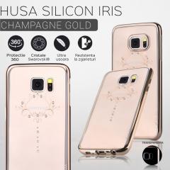 Devia Husa Silicon Iris iPhone 6 Plus Silver (Cristale Swarovski®)