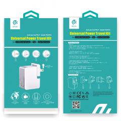 Devia Incarcator Retea 2.5A Travel Kit Dual USB (adaptor pentru priza UK, US, AU si EU )