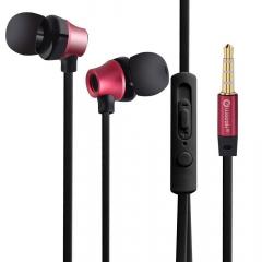 Woozik Casti Stereo Precise Bass B950 3.5 mm Black&amp;Red (handsfree, cu husa inclusa)
